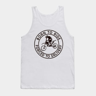 Born to Ride/Delivery (Mono Black) Tank Top